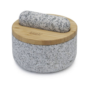 Joseph Joseph Dash™ Pestle & Mortar with Bamboo Lid - KITCHEN HAND TOOLS - Beattys of Loughrea
