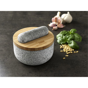 Joseph Joseph Dash™ Pestle & Mortar with Bamboo Lid - KITCHEN HAND TOOLS - Beattys of Loughrea