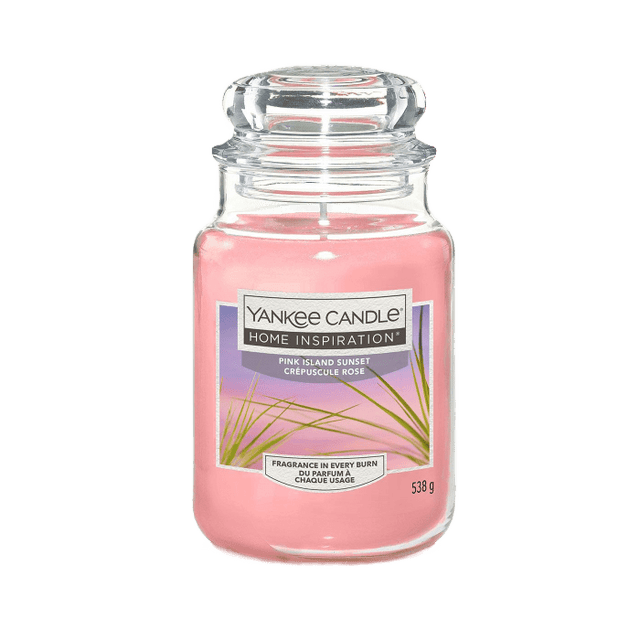 Pink Island Sunset Home Inspirations Large Yankee Candle 538g - CANDLES - Beattys of Loughrea