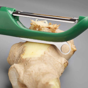 Joseph Joseph Multi - Peel™ Dark Green Straight Peeler - KITCHEN HAND TOOLS - Beattys of Loughrea