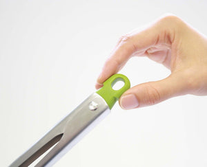 Joseph Joseph Elevate™ Grey Silicone Steel Tongs - KITCHEN HAND TOOLS - Beattys of Loughrea