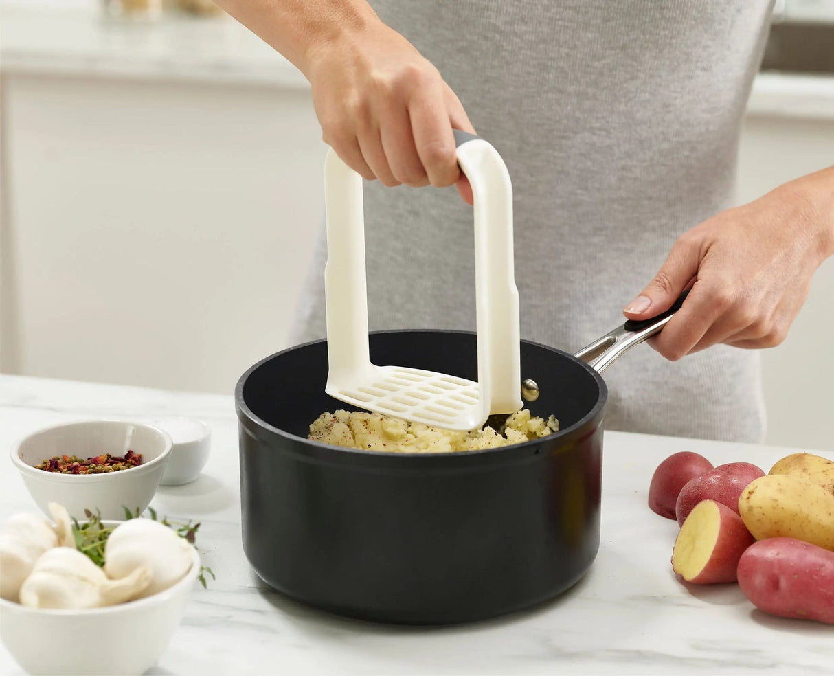 Joseph Joseph Easy - Mash™ White Potato Masher - KITCHEN HAND TOOLS - Beattys of Loughrea