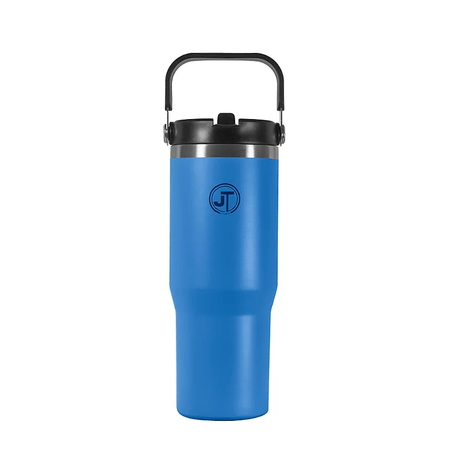 30oz Double Wall Vacuum Mug With Carry Handle Blue - FLASKS - Beattys of Loughrea