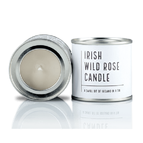 Irish Candle Tin Large - Wild Rose - CANDLES - Beattys of Loughrea