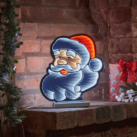SantaFinity 30cm, LV Infinity - XMAS ROOM DECORATION LARGE AND LIGHT UP - Beattys of Loughrea
