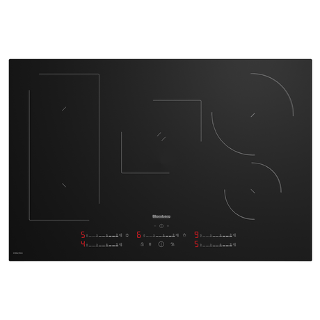Blomberg 80cm 5 zones Cook Sensor Induction Hob Black | MIX55487N - HOBS FULL SIZE 4+ RINGS - Beattys of Loughrea