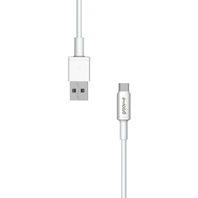 Groov-e USB-C to USB-A Cable 2m - White - LEADS - Beattys of Loughrea