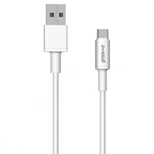 Groov-e USB-C to USB-A Cable 2m - White - LEADS - Beattys of Loughrea