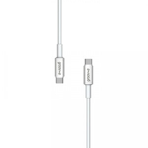 Groov-e USB-C to USB-C Cable 1m - White - LEADS - Beattys of Loughrea