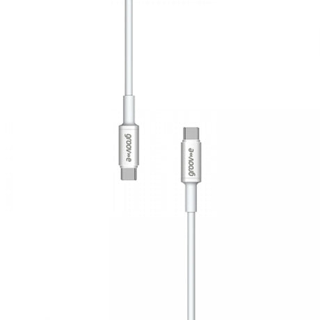 Groov-e USB-C to USB-C Cable 1m - White - LEADS - Beattys of Loughrea