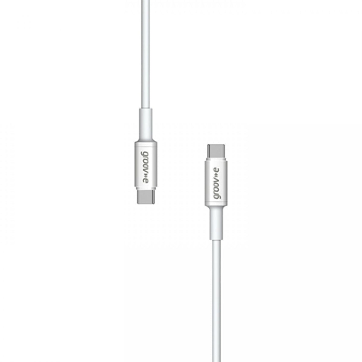 Groov-e USB-C to USB-C Cable 1m - White - LEADS - Beattys of Loughrea