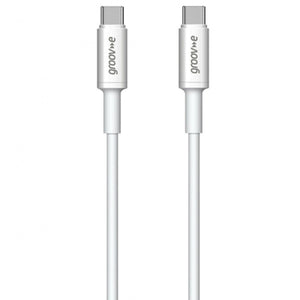 Groov-e USB-C to USB-C Cable 1m - White - LEADS - Beattys of Loughrea
