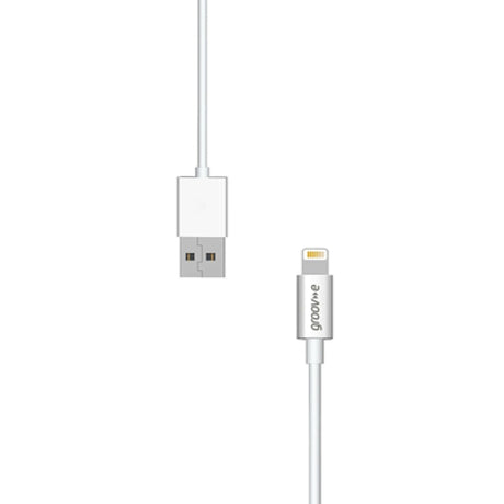Groov-e MFi Lightning to USB-A Cable 2m - White - LEADS - Beattys of Loughrea