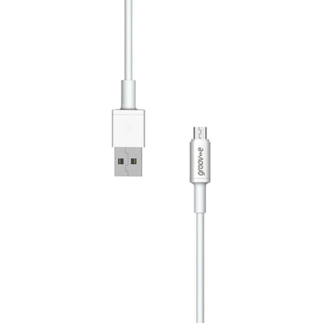 Groov-e Micro USB to USB-A Charging Cable 1m - White - LEADS - Beattys of Loughrea
