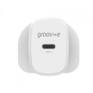 Groov-e USB-C Mains Charger - White - USB PC ACCESSORIES - Beattys of Loughrea