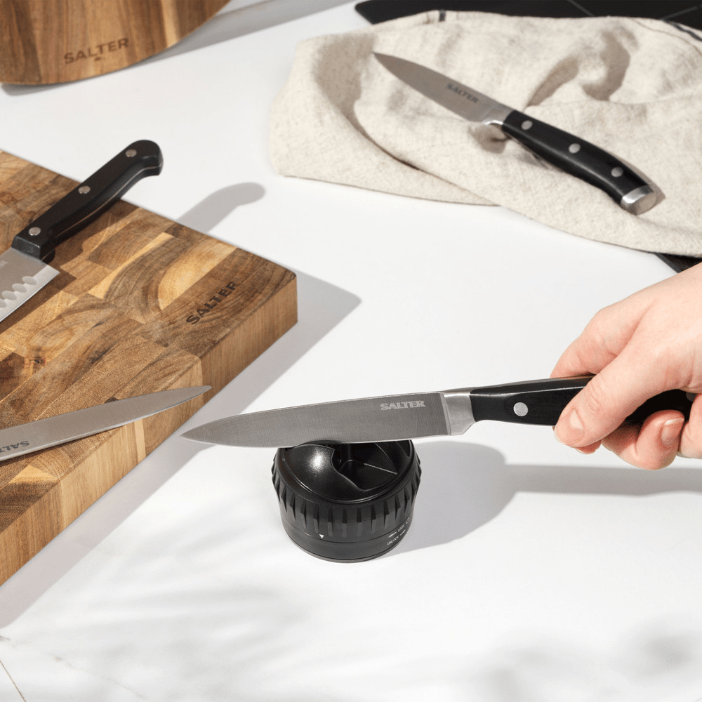 Salter Twist & Lock Manual Knife Sharpener - KITCHEN HAND TOOLS - Beattys of Loughrea