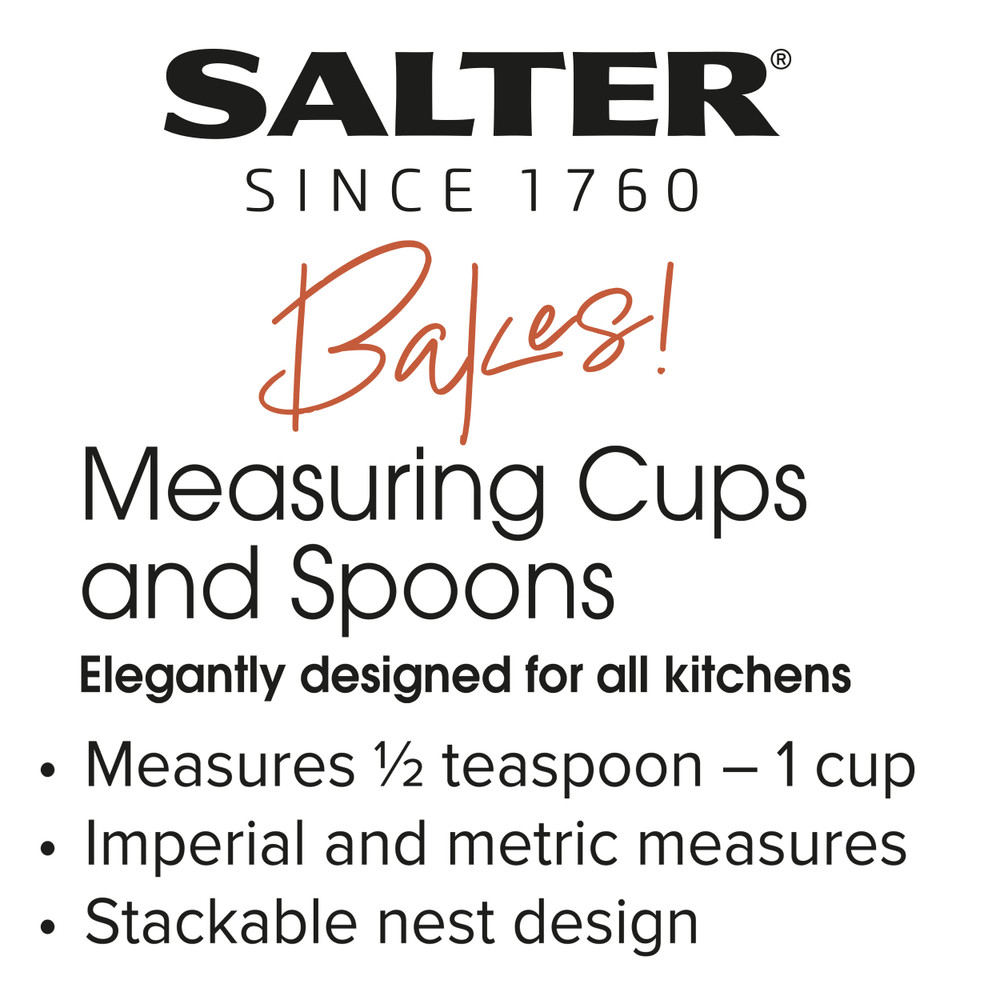 Salter Bakes Measuring Cups & Spoons Set - KITCHEN HAND TOOLS - Beattys of Loughrea