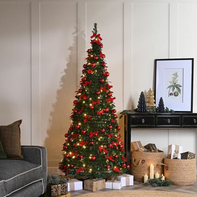 Decorated Pop - Up Pre - Lit Tree - 6Ft - XMAS TREE PRELIT & POPUP - Beattys of Loughrea