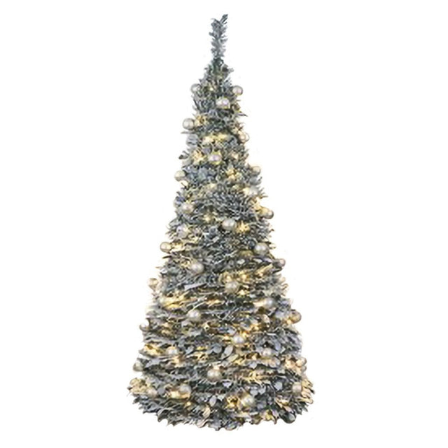Holly Flock Pop | Up Pre | Lit Tree | 6Ft - XMAS TREE PRELIT & POPUP - Beattys of Loughrea