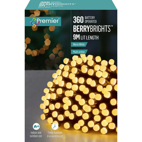 360 Multi | Action Led Berrybrights | Warm White - XMAS LIGHTS LED - Beattys of Loughrea