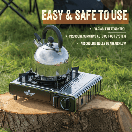Milestone Portable Gas Camping Stove - GAS CAMPING STOVES - Beattys of Loughrea