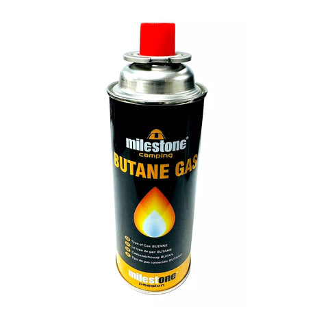 Milestone Single Camping Butane Gas 227g - GAS CANNISTER REFILL - Beattys of Loughrea