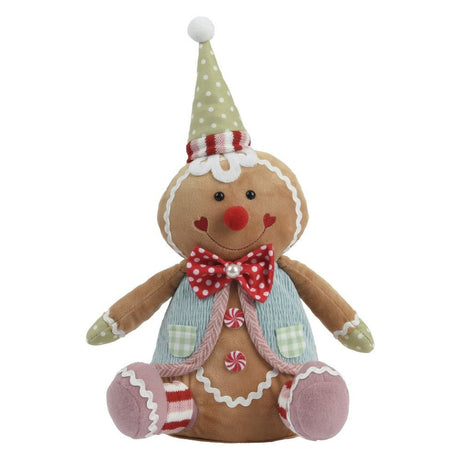 Sitting Gingerbread - 40Cm – A Festive Must - Have To Brighten Your Celebrations. - XMAS SOFT DECOS - Beattys of Loughrea