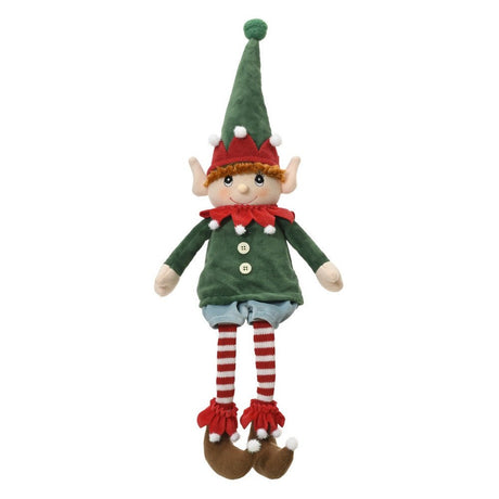 Sitting Elf - 60Cm – A Holiday Essential To Brighten Your Celebrations. - XMAS SOFT DECOS - Beattys of Loughrea