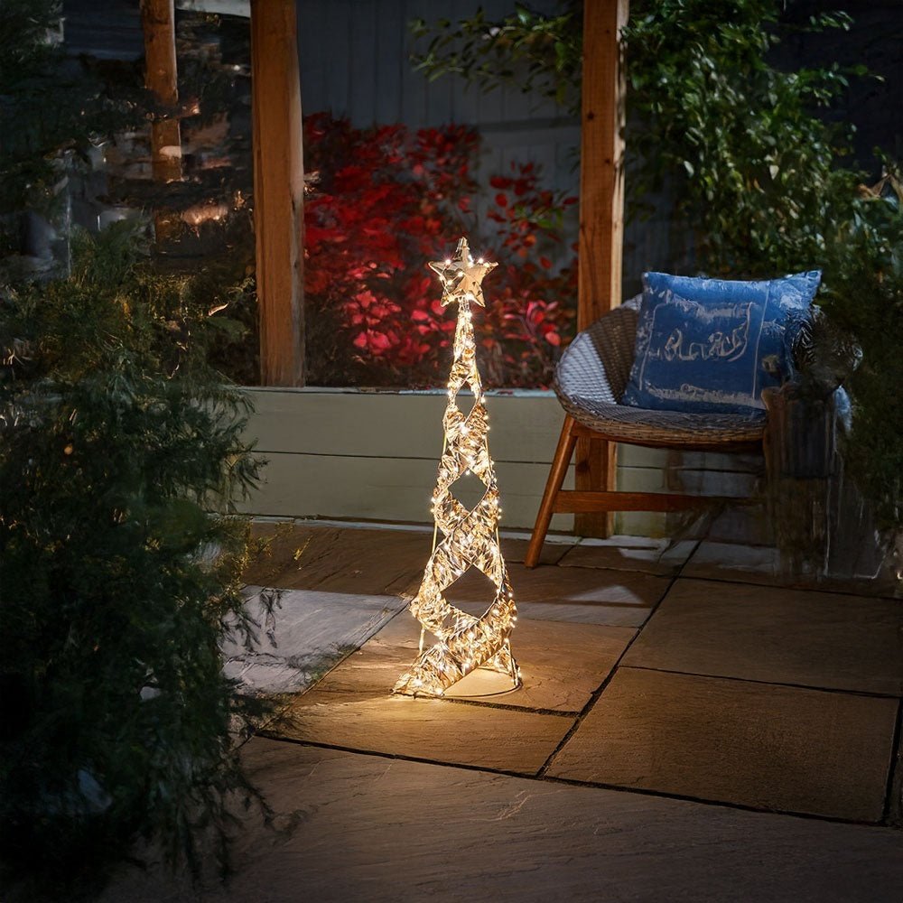 Gold Twist Starbelisk - 80Cm – A Holiday Bestseller To Brighten Your Celebrations. - XMAS ROOM DECORATION LARGE AND LIGHT UP - Beattys of Loughrea