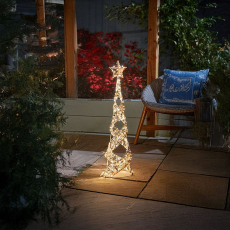 Gold Twist Starbelisk - 80Cm – A Holiday Bestseller To Brighten Your Celebrations. - XMAS ROOM DECORATION LARGE AND LIGHT UP - Beattys of Loughrea