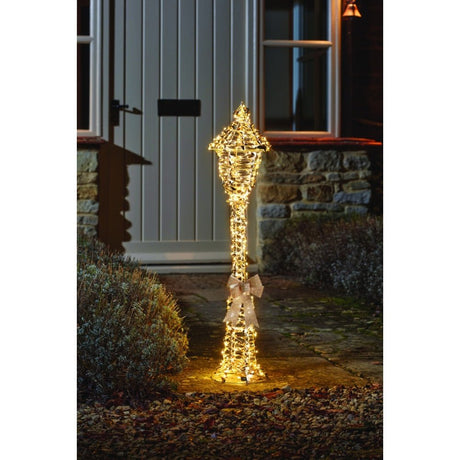 Gold Twist Lamp Post - 90Cm – A Christmas 2025 Favourite To Brighten Your Celebrations. - XMAS LIGHTED OUTDOOR DECOS - Beattys of Loughrea