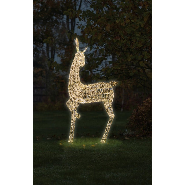 Gold Twist Doe - 235Cm – A Magical Xmas Addition To Brighten Your Celebrations. - XMAS LIGHTED OUTDOOR DECOS - Beattys of Loughrea