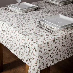 Premier Holly Berry Tablecloth 2 x 1.3m - APRON/GLOVE/TEXTILE - Beattys of Loughrea