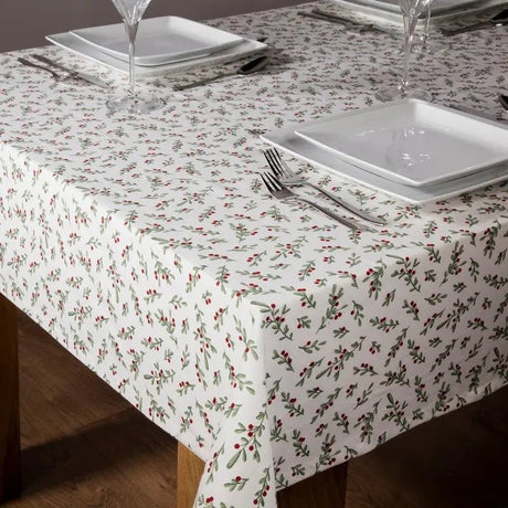 Premier Holly Berry Tablecloth 2 x 1.3m - APRON/GLOVE/TEXTILE - Beattys of Loughrea