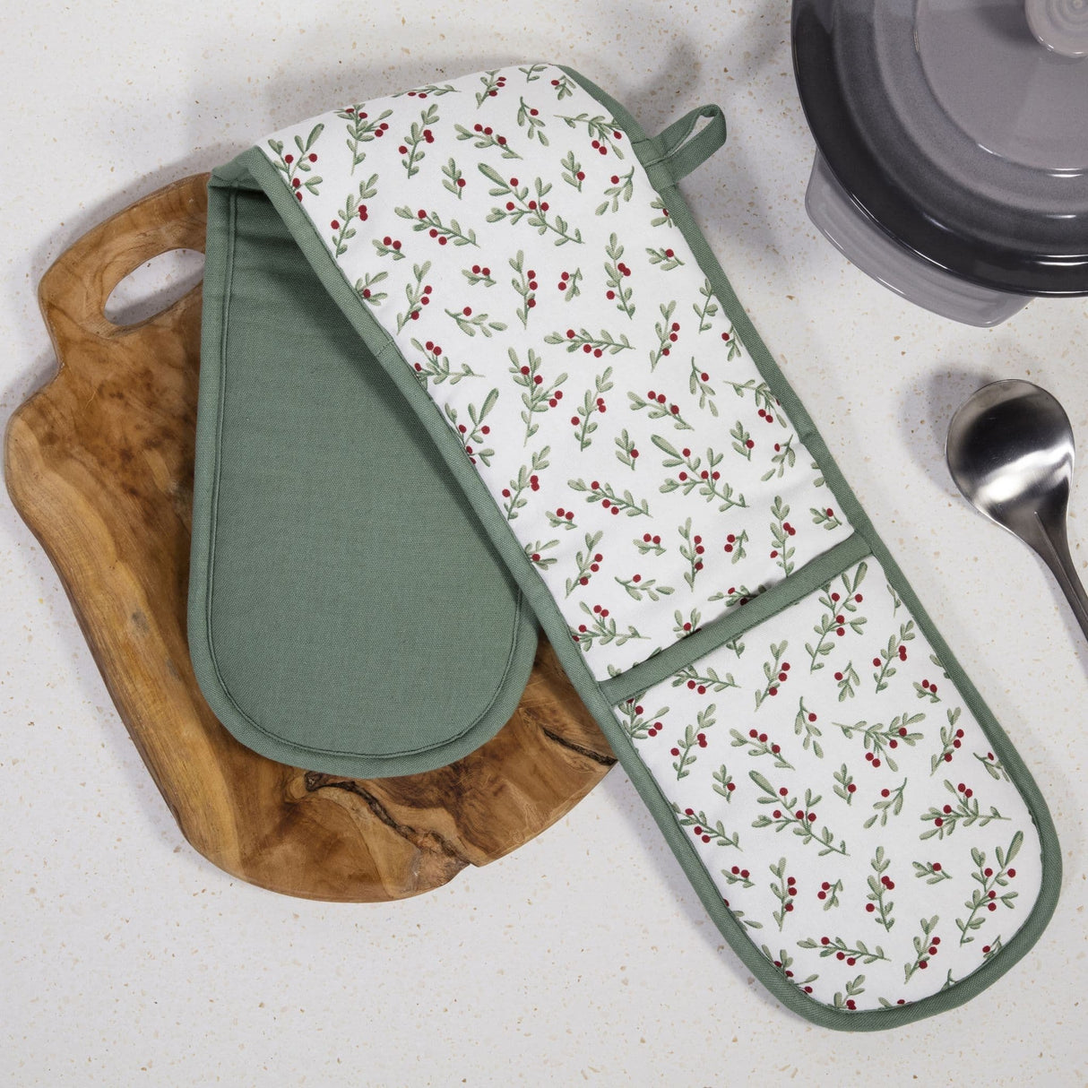 Premier 90cm Hollyberry Double Oven Glove - APRON/GLOVE/TEXTILE - Beattys of Loughrea