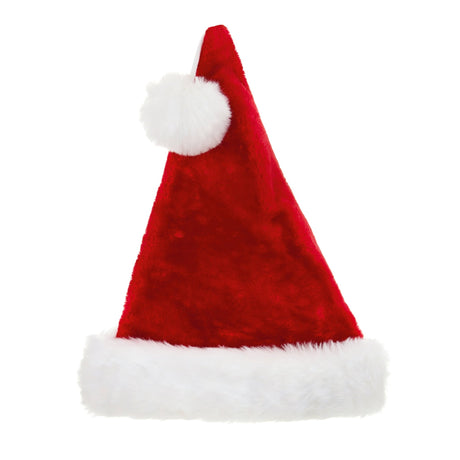 56cm Deluxe Plush Santa Hat - XMAS DECORATIONS - Beattys of Loughrea