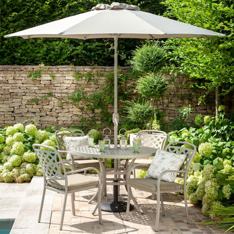 Berkeley 4 Seater Round Garden Set - METAL GDN FURN SET 4+ SEATS - Beattys of Loughrea