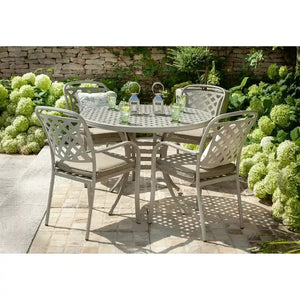 Berkeley 4 Seater Round Garden Set - METAL GDN FURN SET 4+ SEATS - Beattys of Loughrea