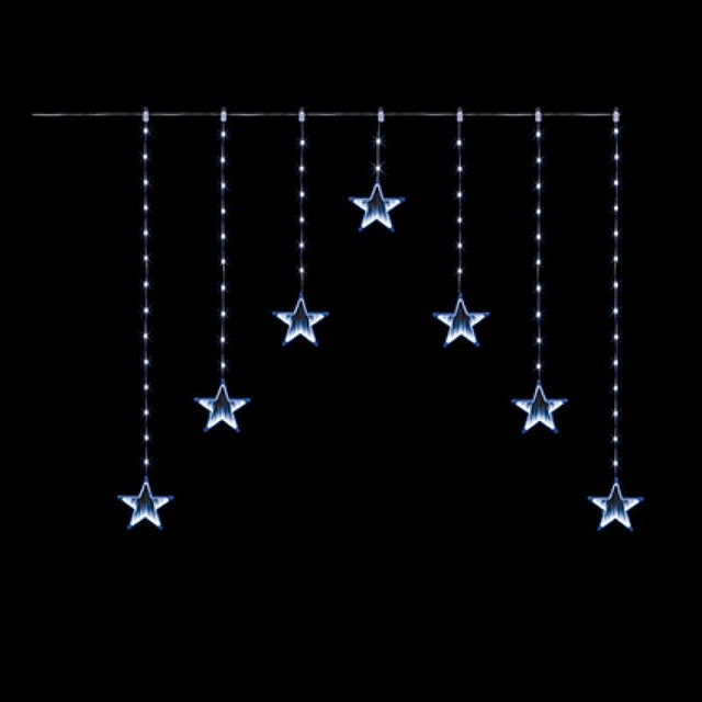 Premier Infinity Mirror Star Curtain Light with White LEDs – 1.2m x 1.2m - XMAS LIGHTS LED - Beattys of Loughrea