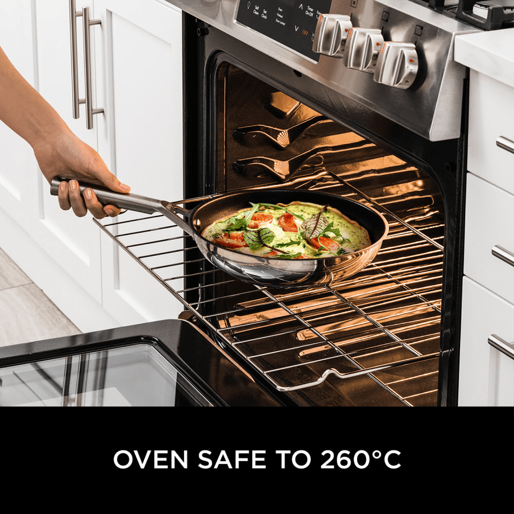 Ninja ZEROSTICK Stainless Steel 28cm Frying Pan - C60028UK - FRYPAN/WOK/SKILLET - Beattys of Loughrea