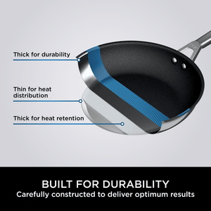 Ninja ZEROSTICK Stainless Steel 30cm Frying Pan - C60030UK - FRYPAN/WOK/SKILLET - Beattys of Loughrea