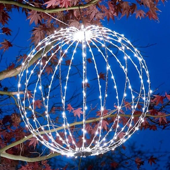 360 LED Twinkling Orb - 50cm - XMAS ROOM DECORATION LARGE AND LIGHT UP - Beattys of Loughrea