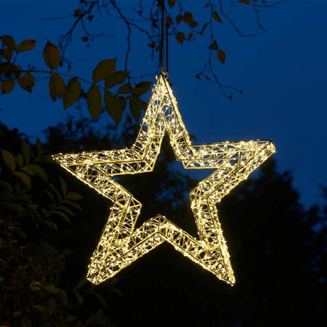 2400 LED Galaxy Star 80cm - Warm White, Low Voltage - XMAS ROOM DECORATION LARGE AND LIGHT UP - Beattys of Loughrea