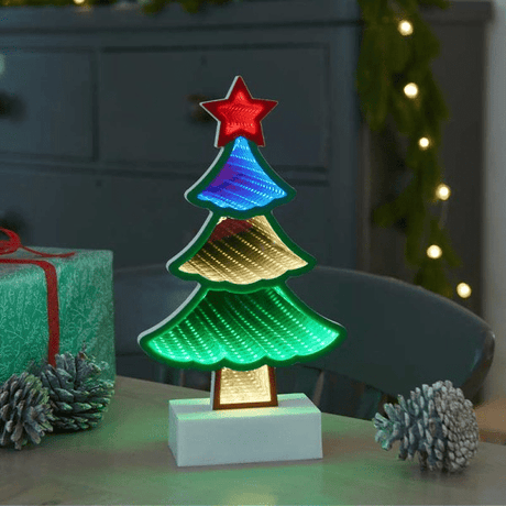 TreeFinity 28cm, TableTop Infinity - XMAS ROOM DECORATION LARGE AND LIGHT UP - Beattys of Loughrea