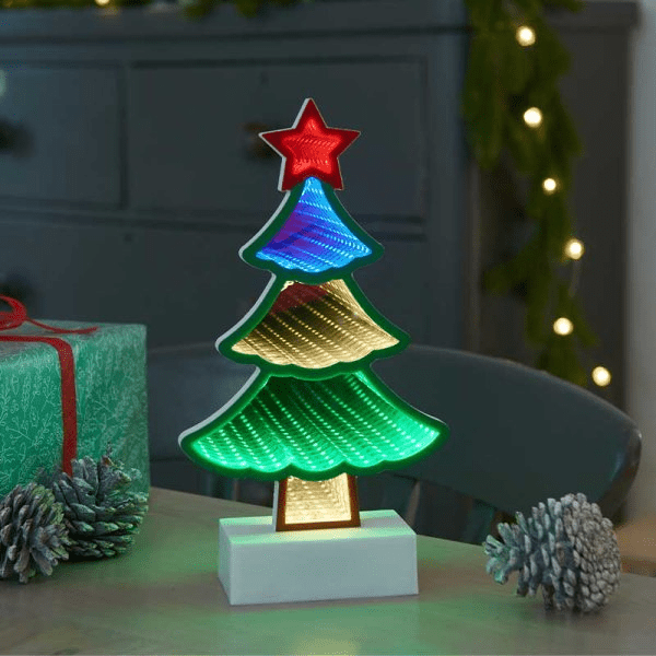 TreeFinity 28cm, TableTop Infinity - XMAS ROOM DECORATION LARGE AND LIGHT UP - Beattys of Loughrea