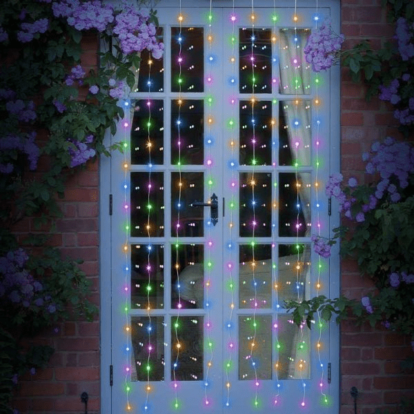 Party Curtain Lights - Multi Coloured - XMAS LIGHTS LED - Beattys of Loughrea