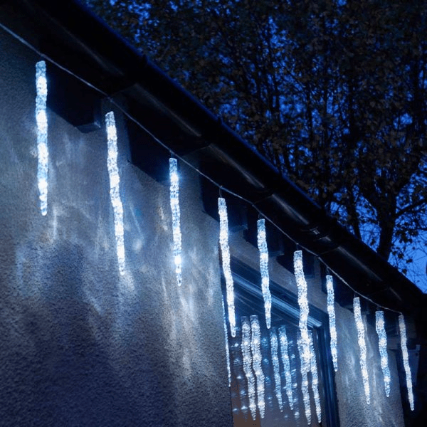 Smart Icicle Lights Cool/Multi - Set of 10, Low Voltage - XMAS LIGHTS LED - Beattys of Loughrea