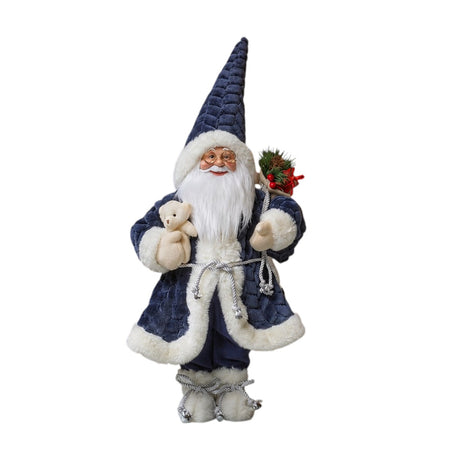 Papa Noel Jumbo Nordic Plush Christmas Figurine – Navy (60cm)