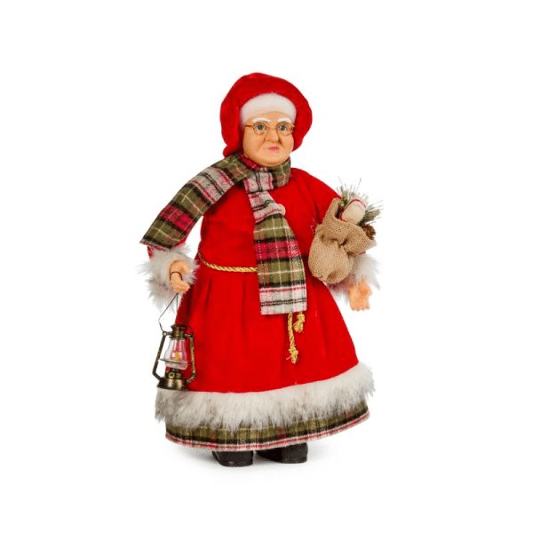 Mrs Claus Figurine 44cm - XMAS SOFT DECOS - Beattys of Loughrea