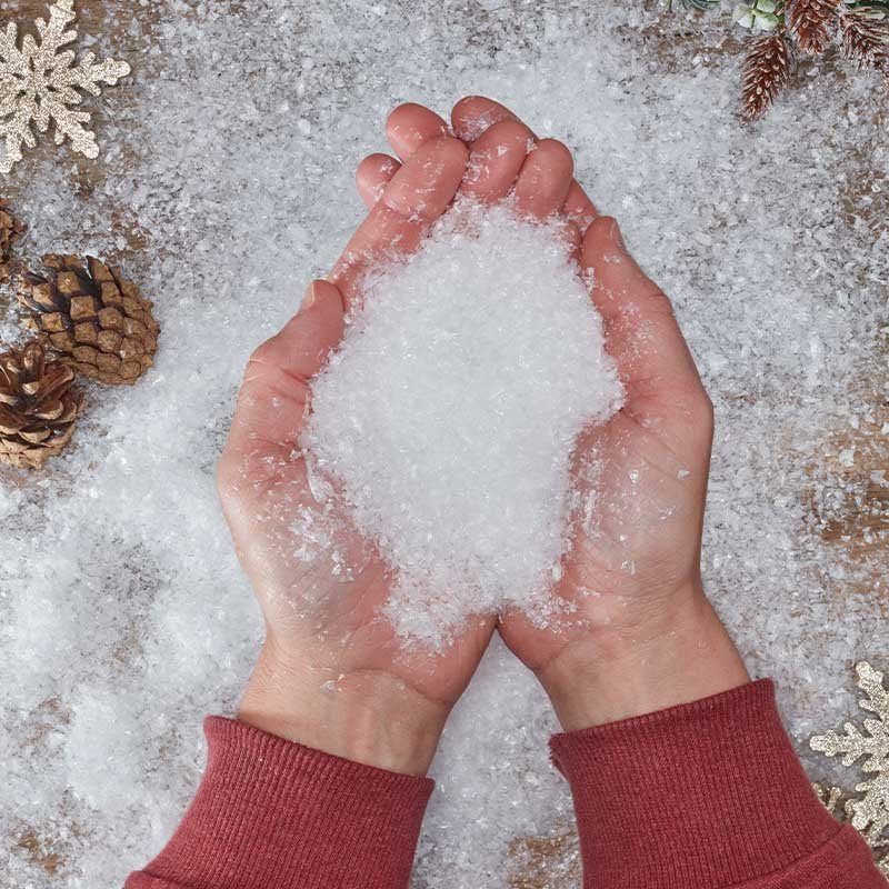 Fine Artificial Snow for Festive Displays – 100g - XMAS ACCESSORIES - Beattys of Loughrea
